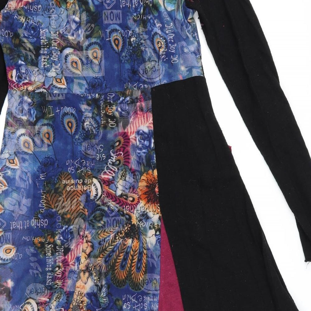 Preworn Womens Multicoloured Floral  Sheath  Size M  - v