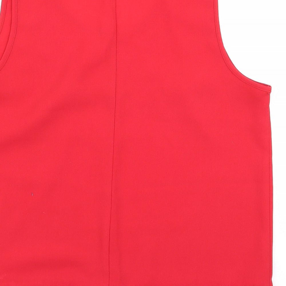 Peacocks Womens Red   Basic Blouse Size 10
