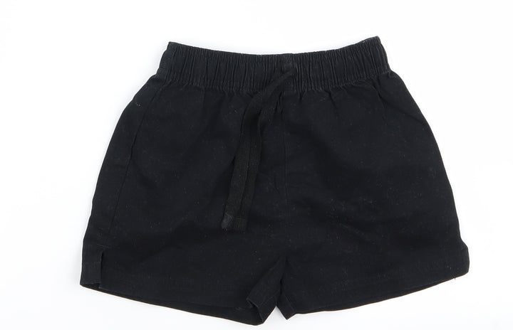 m&s Boys Black   Bermuda Shorts Size 3 Years