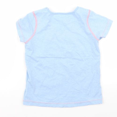 Nutmeg Girls Blue   Basic T-Shirt Size 5 Years