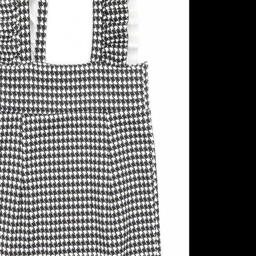Cameo Womens White Check Rayon Slip Dress  Size 10