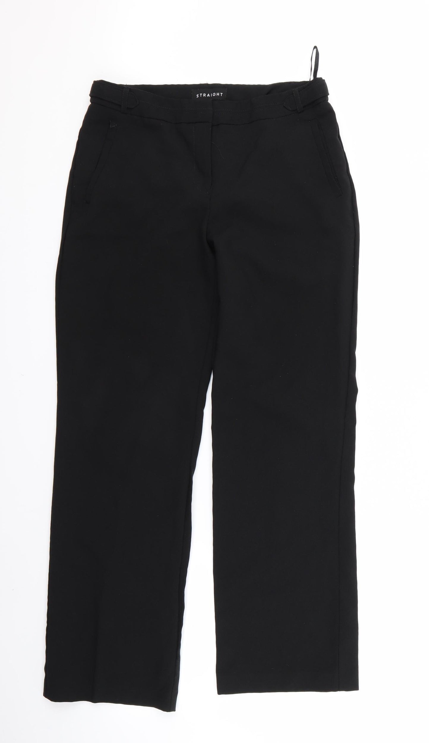 Peacocks Womens Black   Trousers  Size 10 L29 in