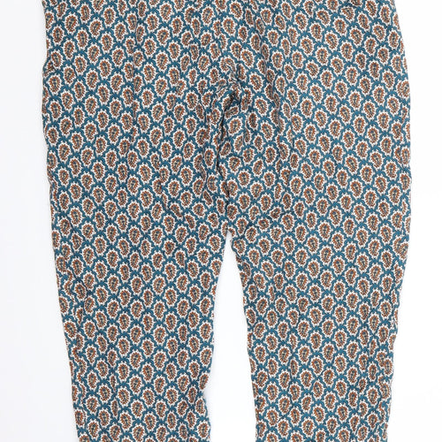 missimo Womens Blue Paisley  Trousers  Size 40 L27 in