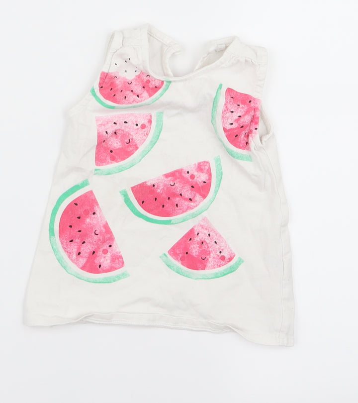 TU Baby White Basic Blouse Size 6-9 Months