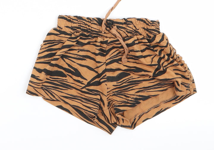 TU Baby Orange Animal Print  Cargo Trousers Size 3-6 Months