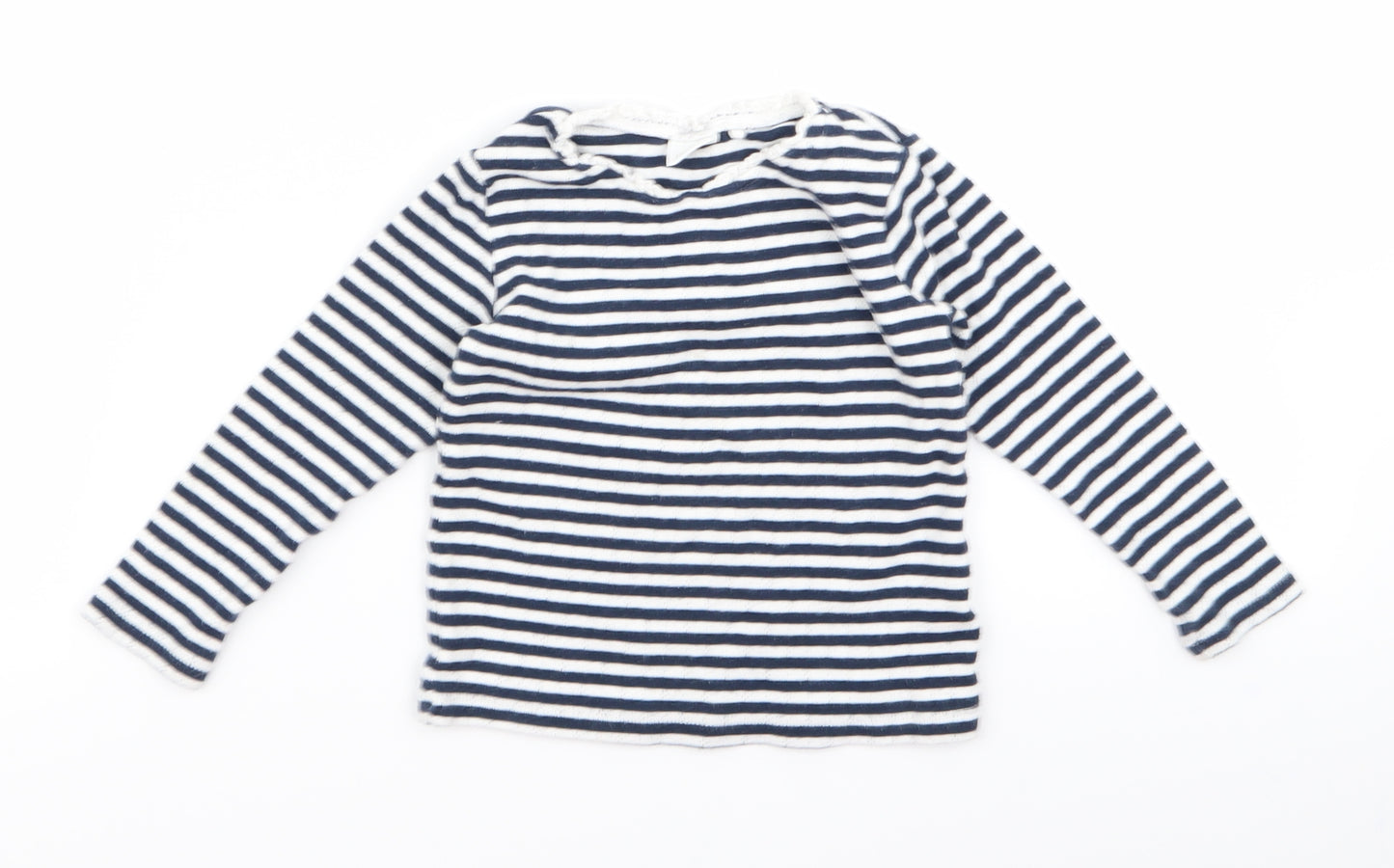 NEXT Baby Black Striped  Tunic T-Shirt Size 12 Months