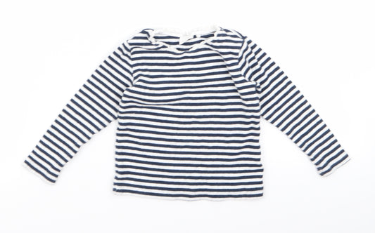 Front view of Next Baby Black Striped Tunic T-Shirt, size 12, Months