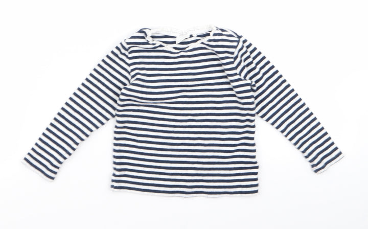 NEXT Baby Black Striped  Tunic T-Shirt Size 12 Months