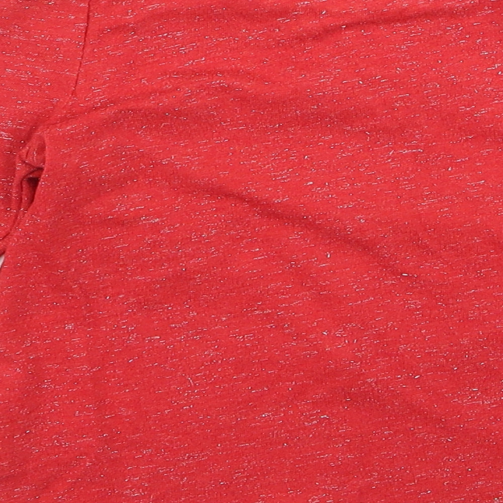 Nutmeg Girls Red   Basic T-Shirt Size 9 Years