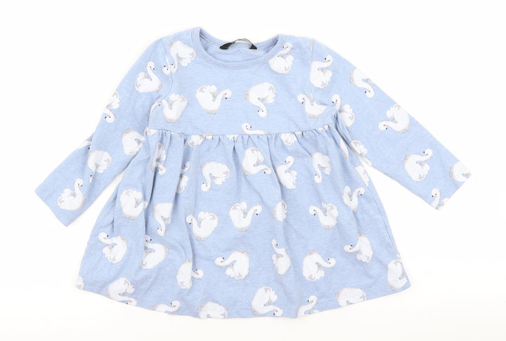 georg Baby Blue Animal Print A-Line Size 12 Months