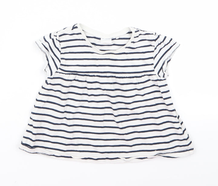 nxr Baby White Striped A-Line Size 24 Months