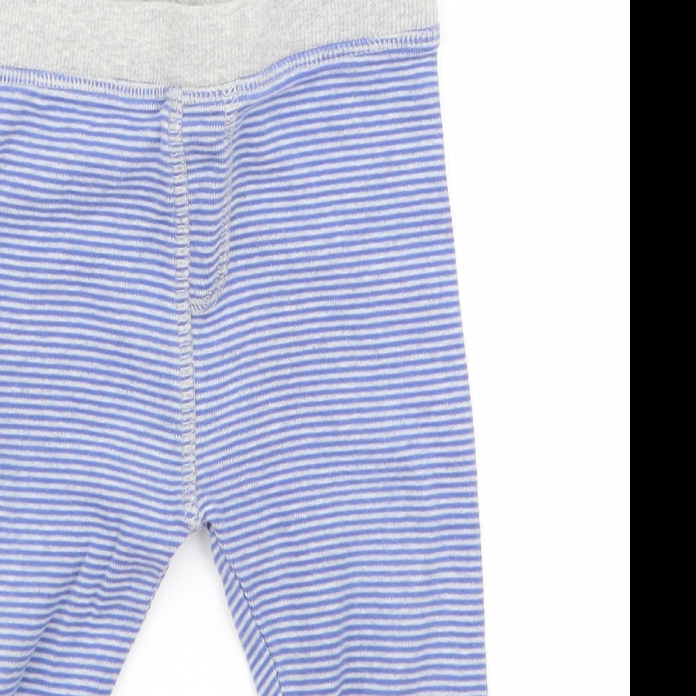 NEXT Baby Blue Striped  Track Pants Trousers Size 9 Months