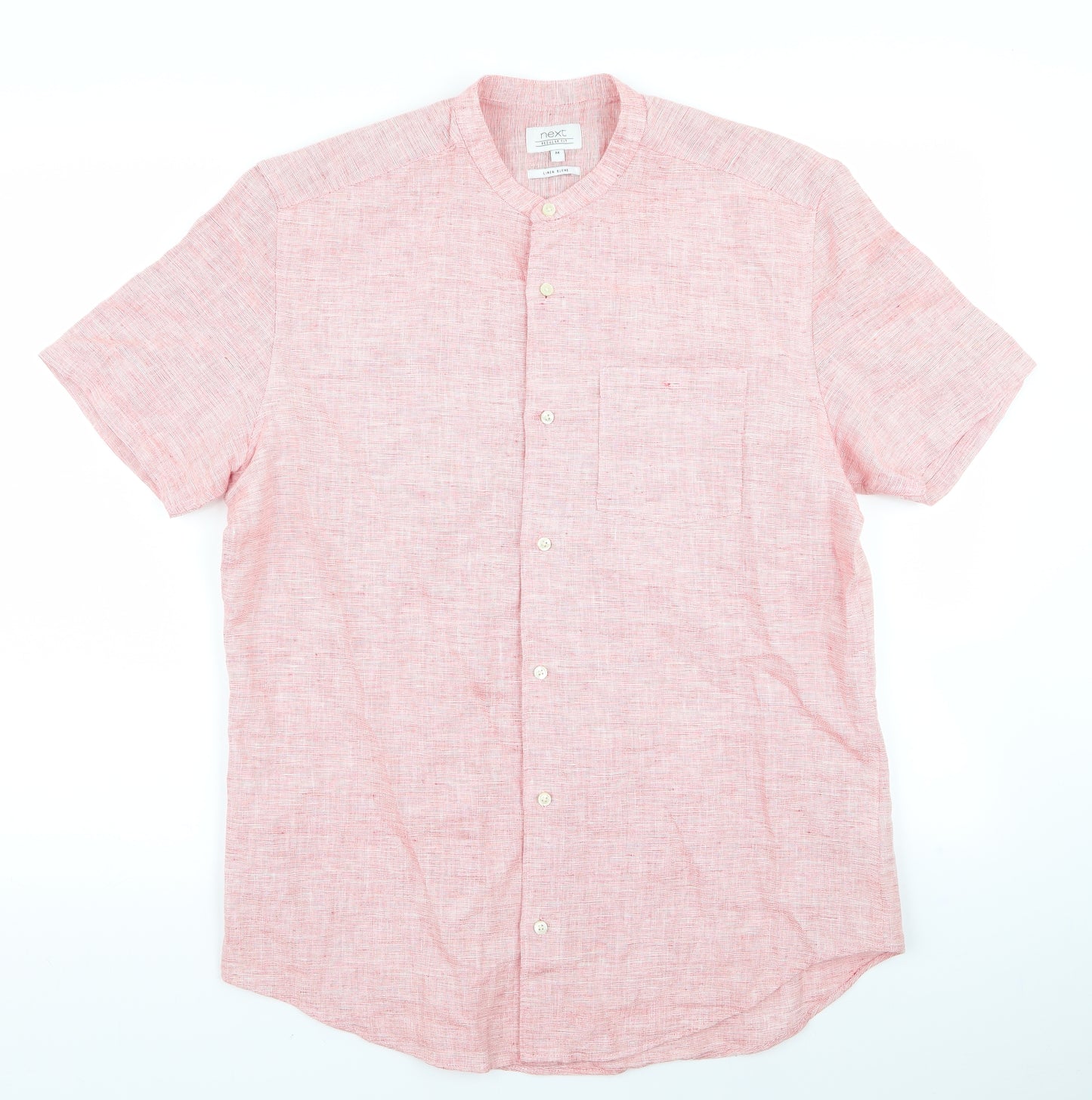 NEXT Mens Pink    Button-Up Size M