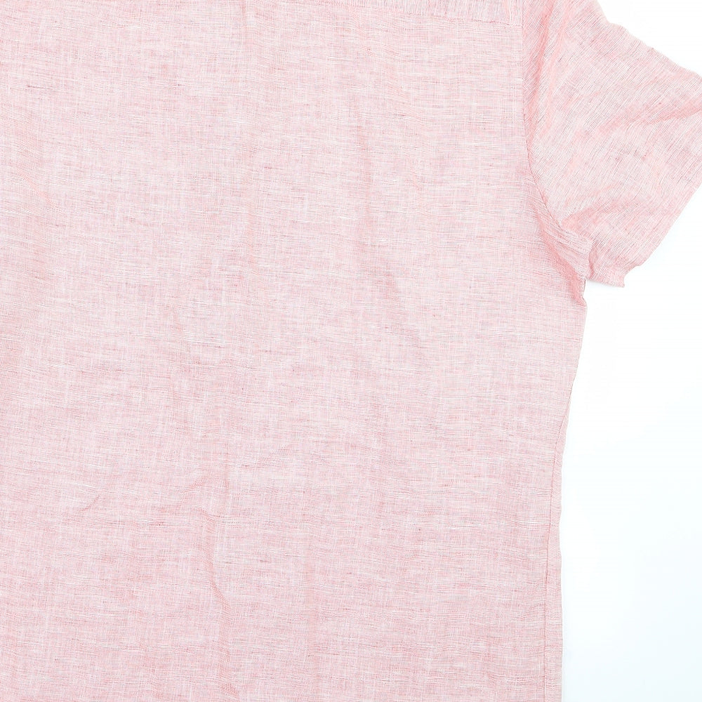 NEXT Mens Pink    Button-Up Size M