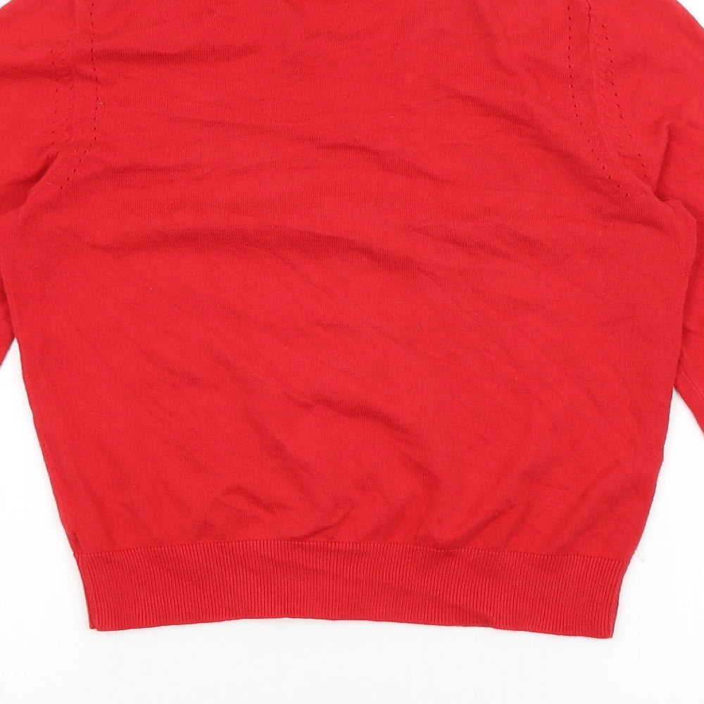 George Womens Red   Pullover Jumper Size 8