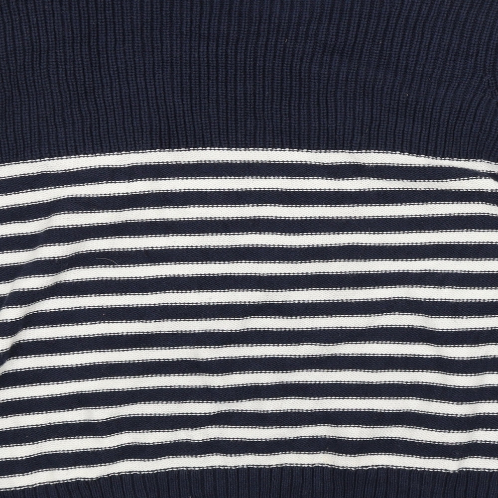 Z by Z Mens Blue Striped  Pullover Jumper Size S