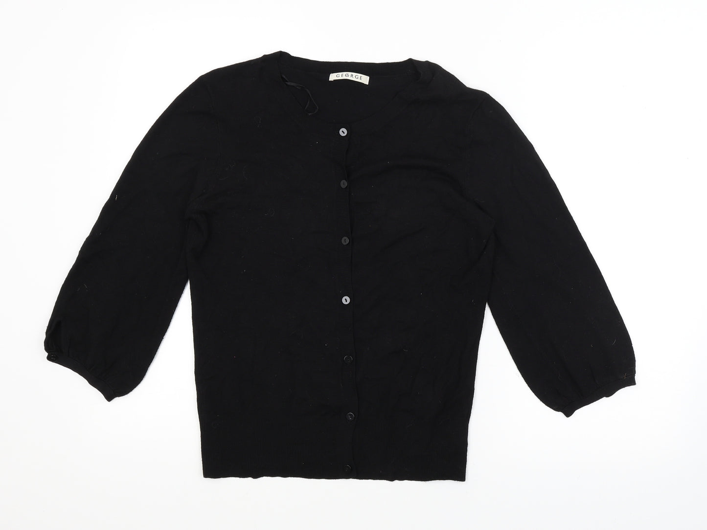 George Womens Black   Cardigan Jumper Size 12