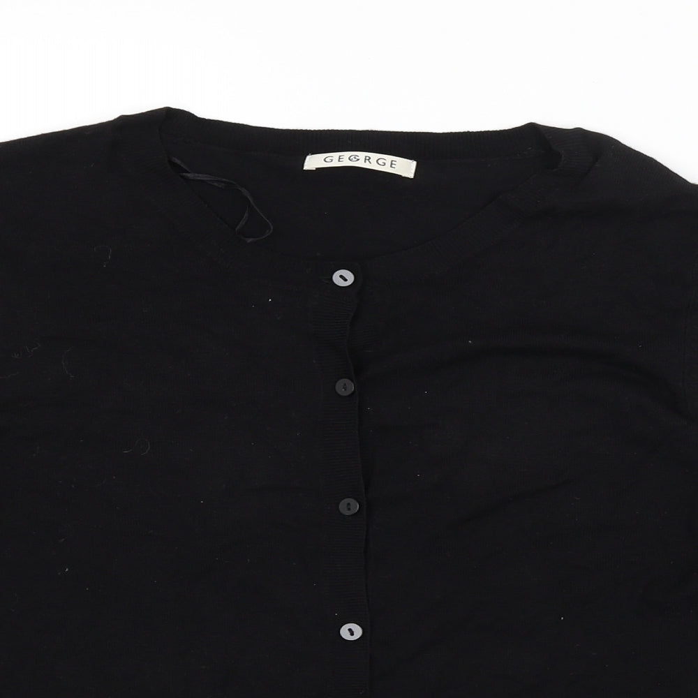 George Womens Black   Cardigan Jumper Size 12
