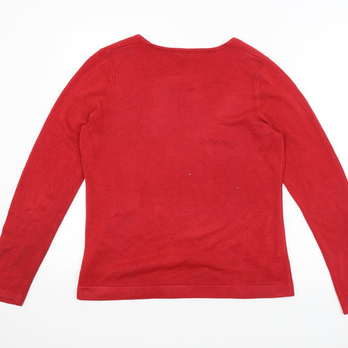 Papaya Classic Womens Red   Pullover Jumper Size 14