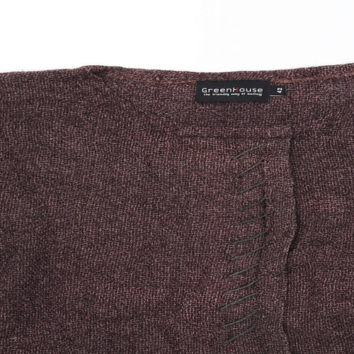 GreenHouse Womens Red   Cardigan Jumper Size 14  - Cropped
