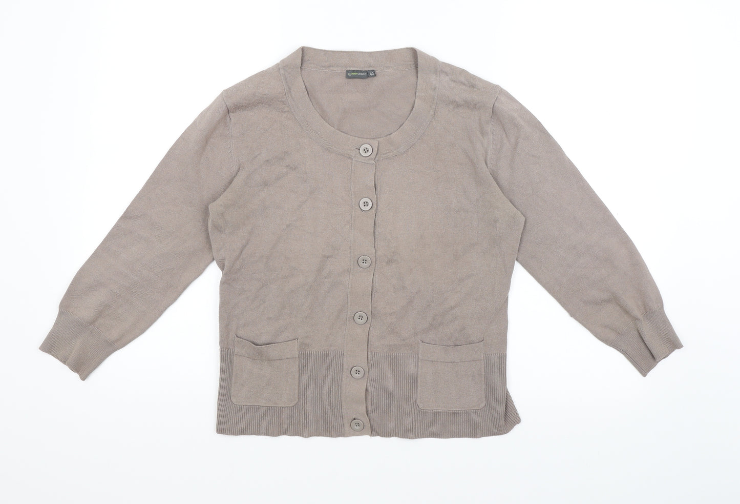 Green Point Womens Grey   Cardigan Jumper Size 12