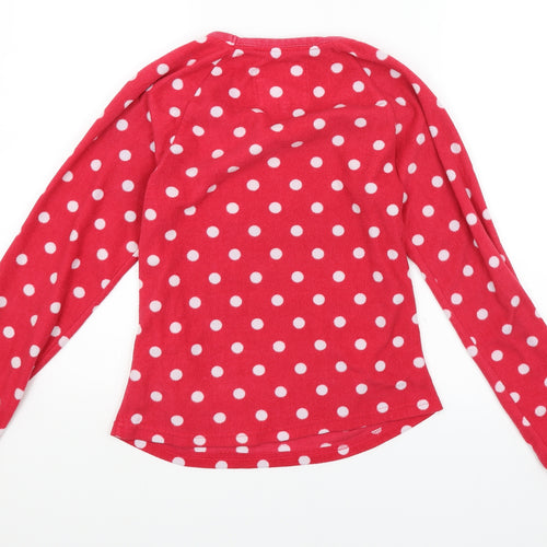 Debenhams Womens Pink Polka Dot  Pullover Jumper Size 8
