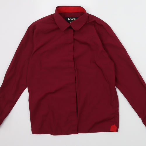 NYC GB Boys Red   Basic Button-Up Size 12 Years