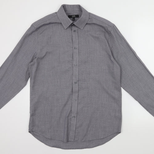 George Mens Grey    Button-Up Size 15.5
