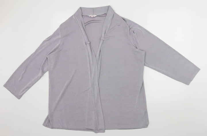 Julipa Womens Purple   Cardigan Jumper Size M