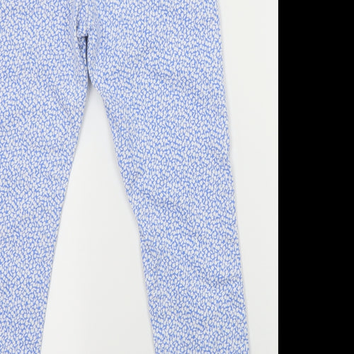 Michael Kors Womens Blue Floral  Straight Jeans Size 6 L32 in