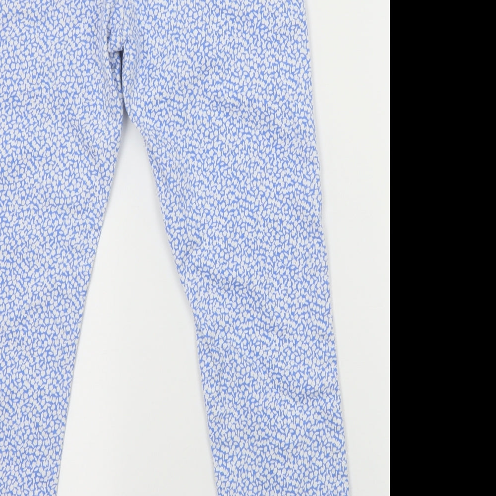 Michael Kors Womens Blue Floral  Straight Jeans Size 6 L32 in