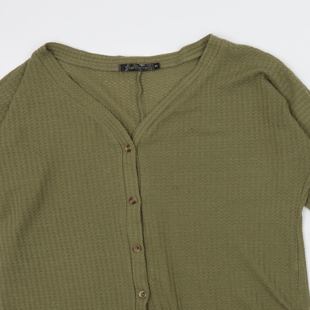Yidarton Womens Green   Cardigan Jumper Size S