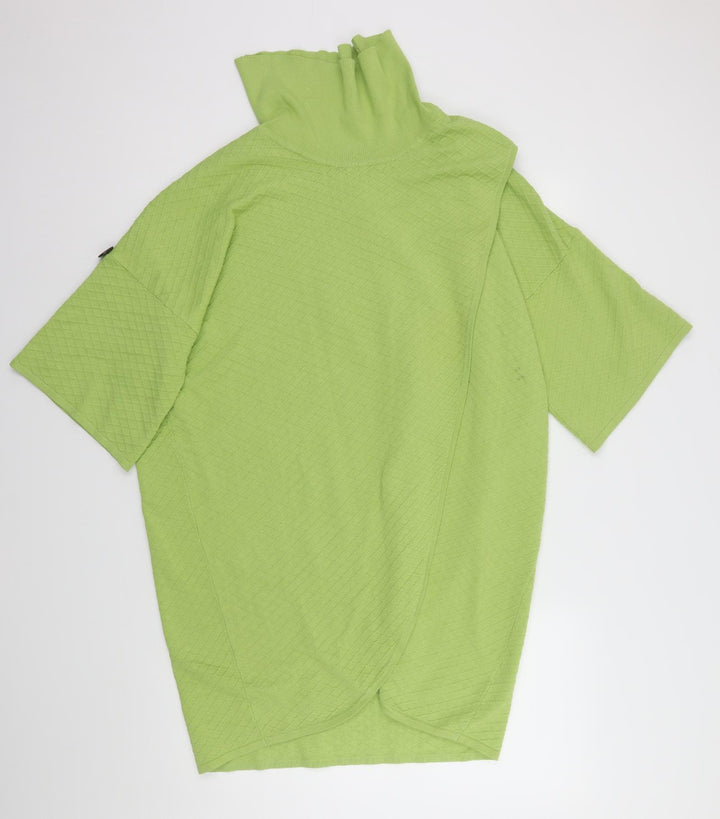 marble Womens Green Jacket Poncho Size L