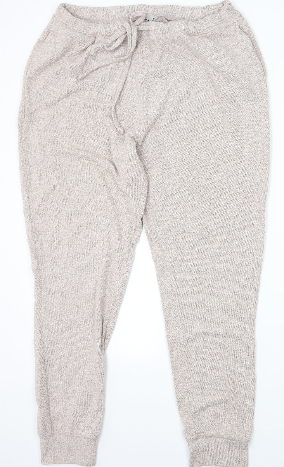 TU Womens Beige   Jogger Trousers Size 16 L30 in