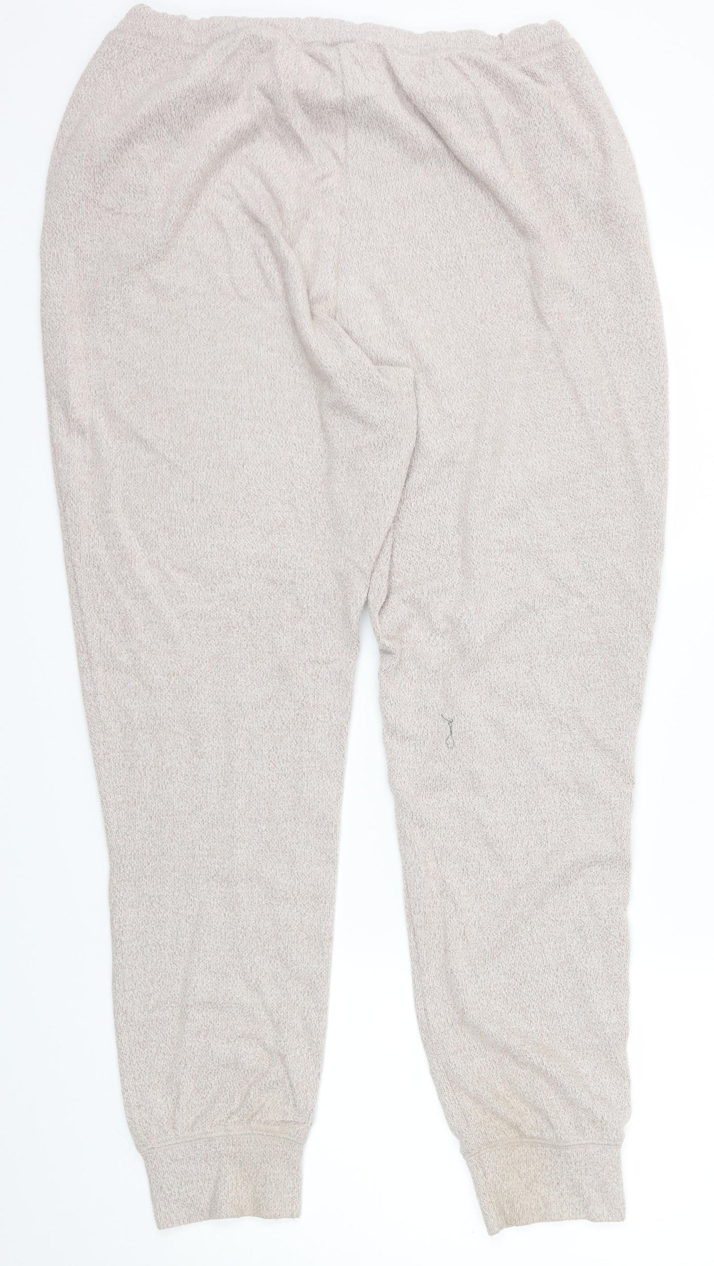 TU Womens Beige   Jogger Trousers Size 16 L30 in