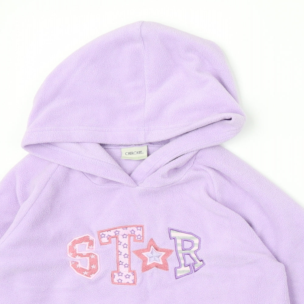 Cherokee Girls Pink   Pullover Hoodie Size 4-5 Years  - star