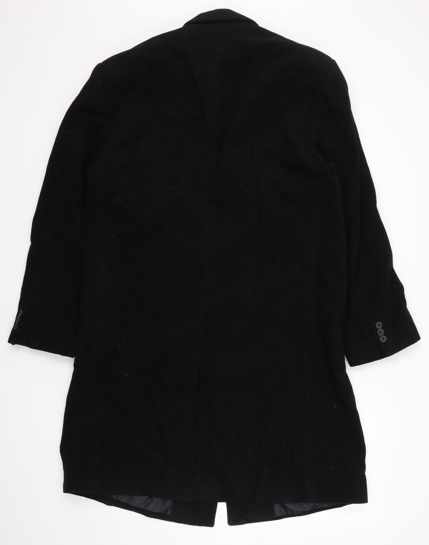Aldon Mens Black   Overcoat Coat Size L