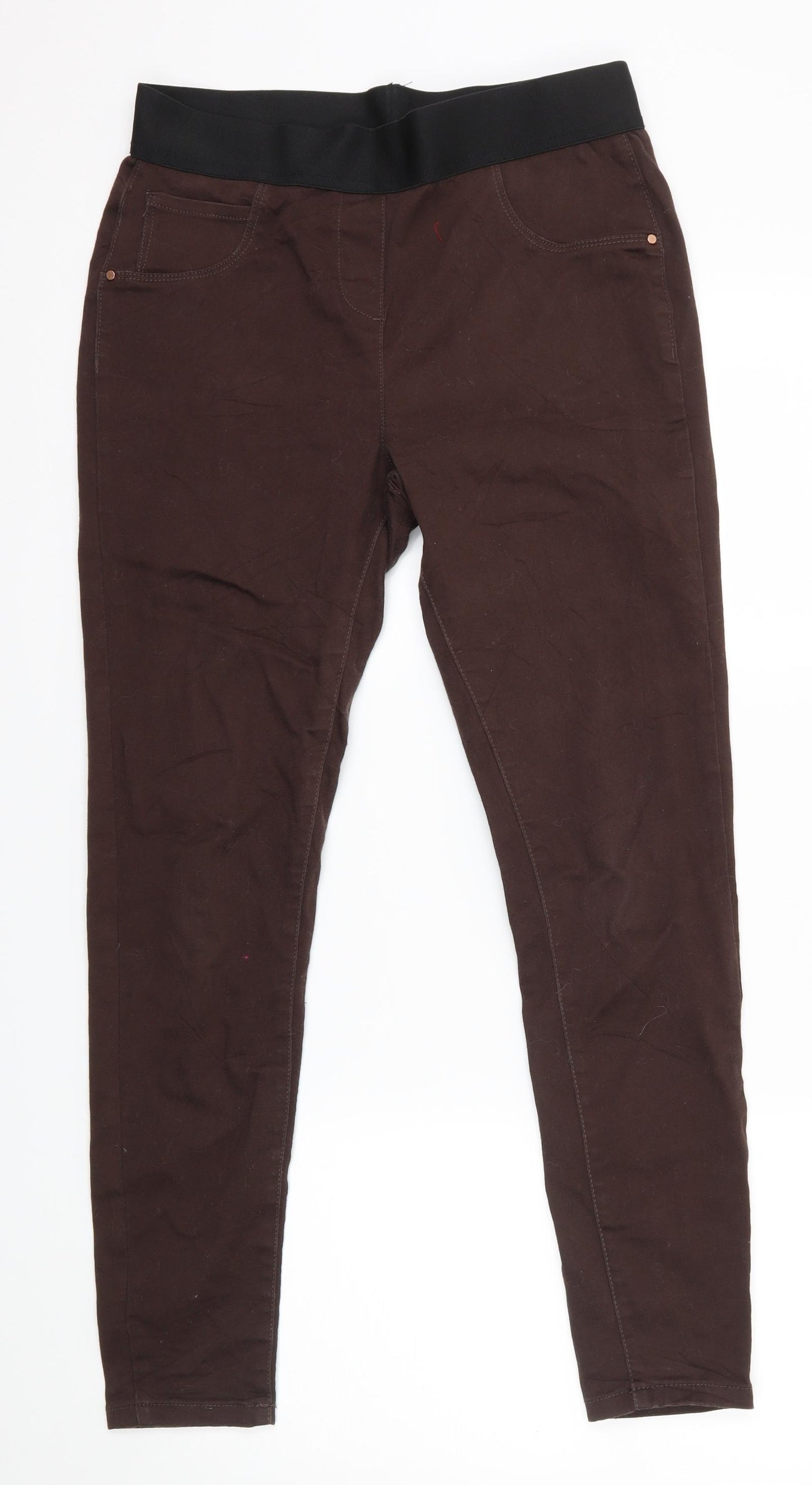 George Womens Brown   Jegging Leggings Size 12