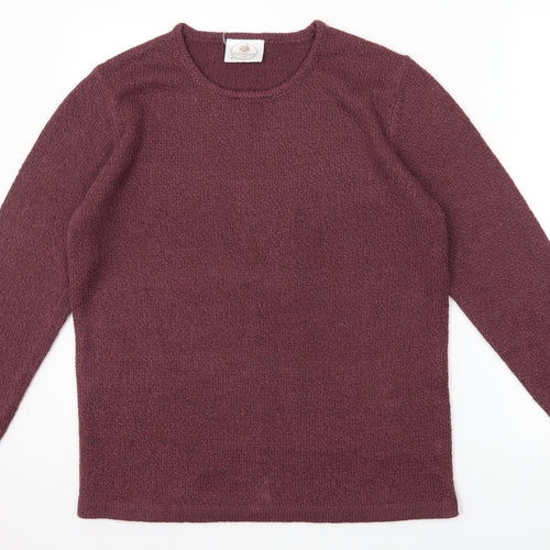 Nightingales Mens Purple   Pullover Jumper Size S