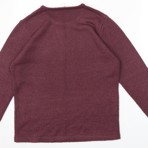 Nightingales Mens Purple   Pullover Jumper Size S