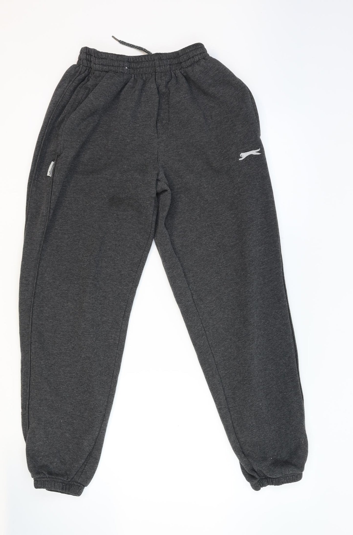 Slazenger Boys Grey  Jersey Jogger Trousers Size S