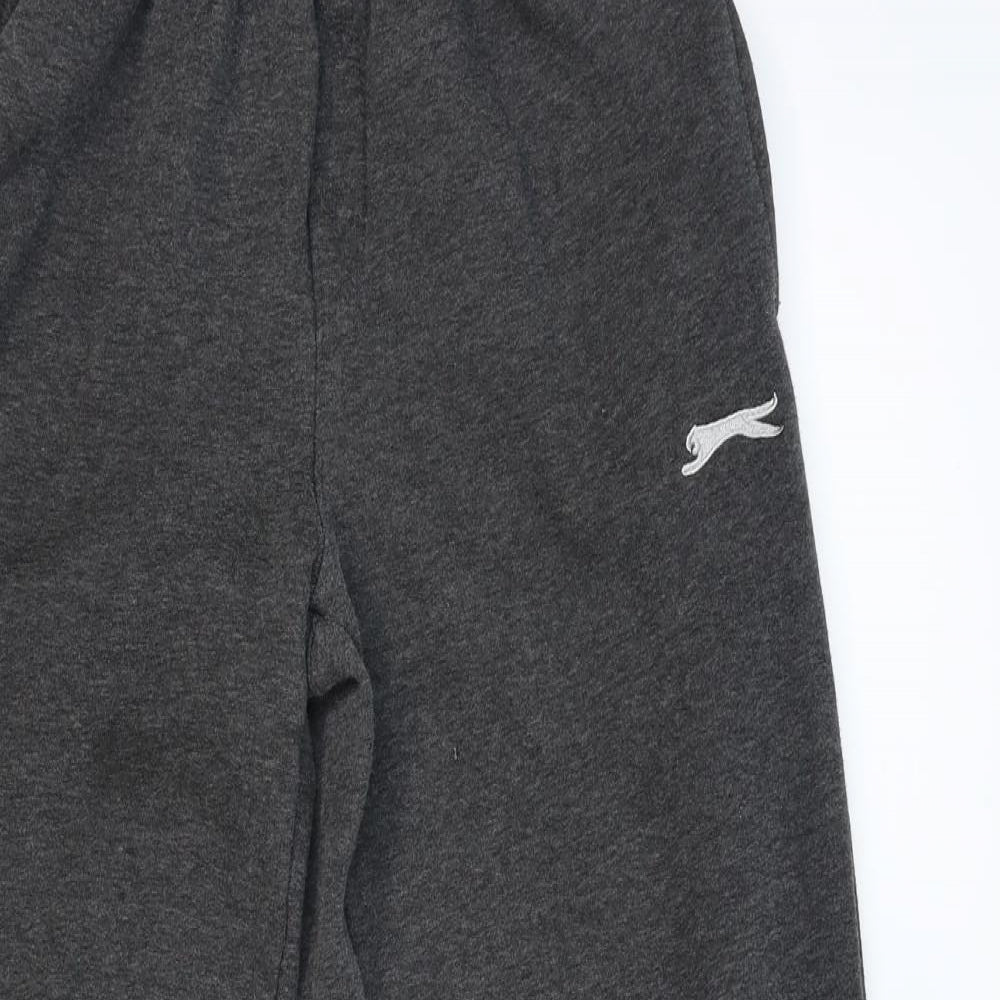 Slazenger Boys Grey  Jersey Jogger Trousers Size S