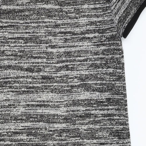 New Look Womens Grey Striped  Slip Dress  Size 8