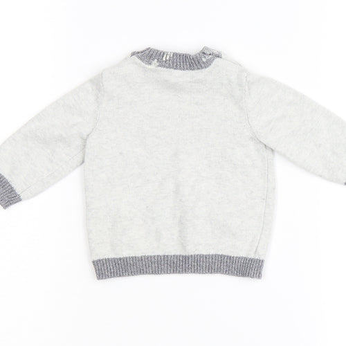 TU Baby Grey  Flannel Pullover Casual Size 0-3 Months