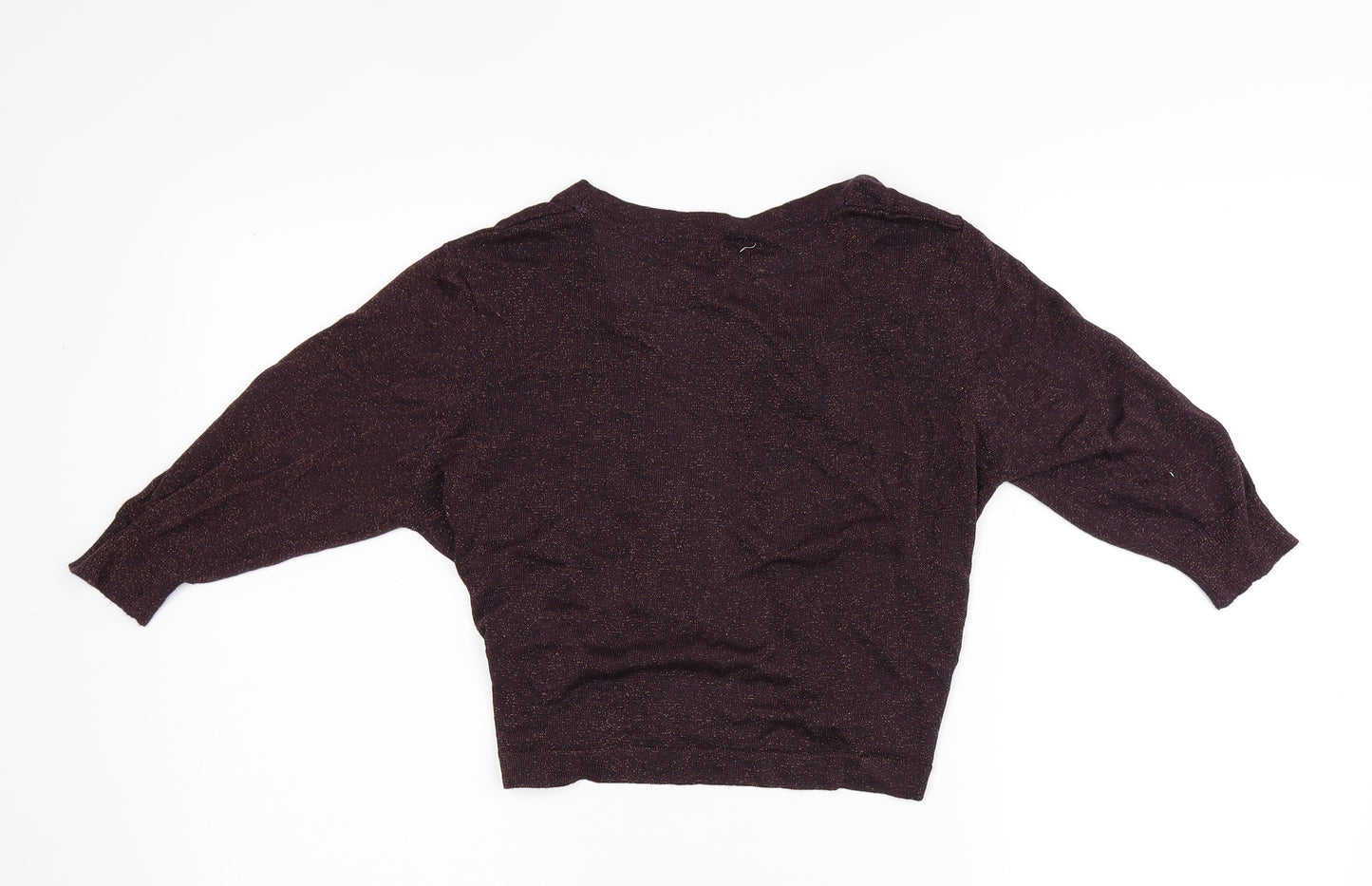 Preworn Womens Purple  Knit Basic Blouse Size S  - Bolero Style
