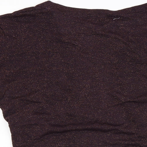 Preworn Womens Purple  Knit Basic Blouse Size S  - Bolero Style