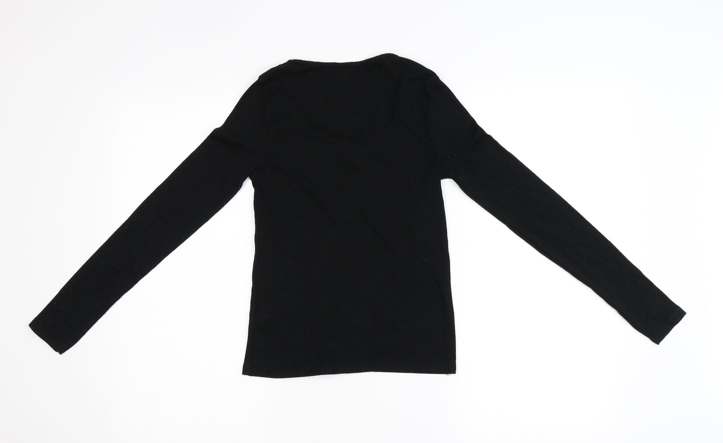 New Look Womens Black  Jersey Basic T-Shirt Size 6