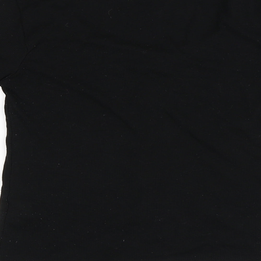 New Look Womens Black  Jersey Basic T-Shirt Size 6