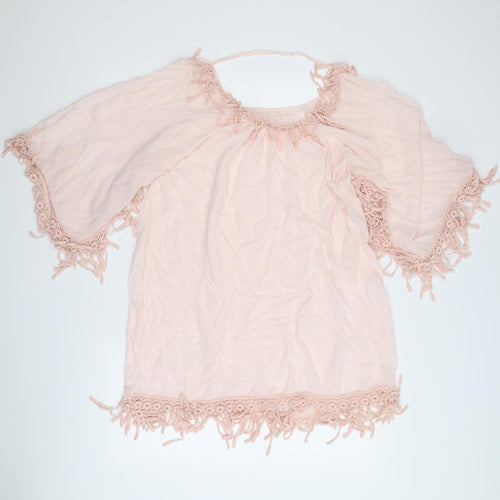 Preworn Womens Pink   Basic Blouse Size L