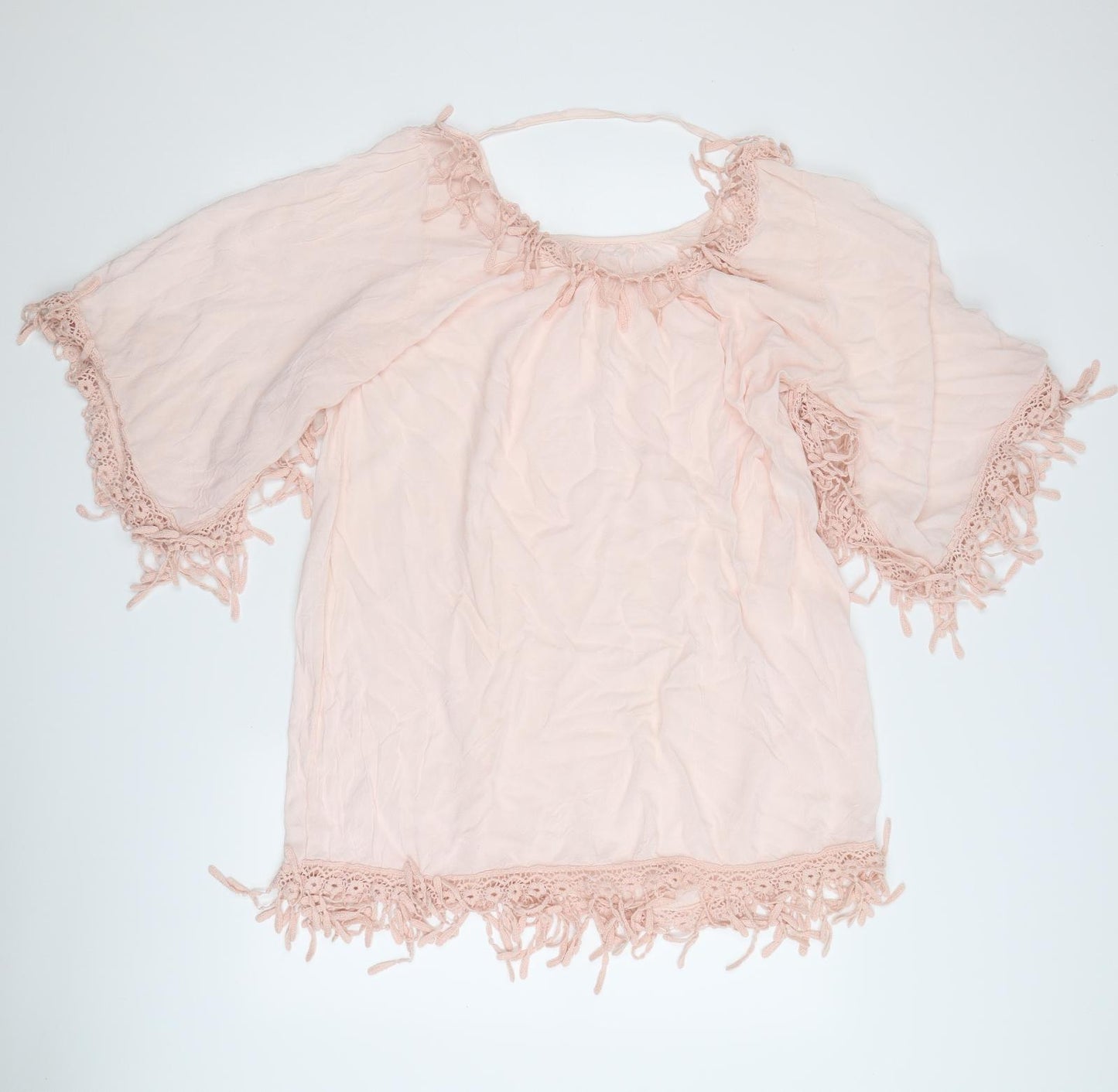 Preworn Womens Pink   Basic Blouse Size L